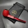 Ashton Claret XXX Sandblasted Panel Brandy Estate Briar Pipe, English Estates - Image 3