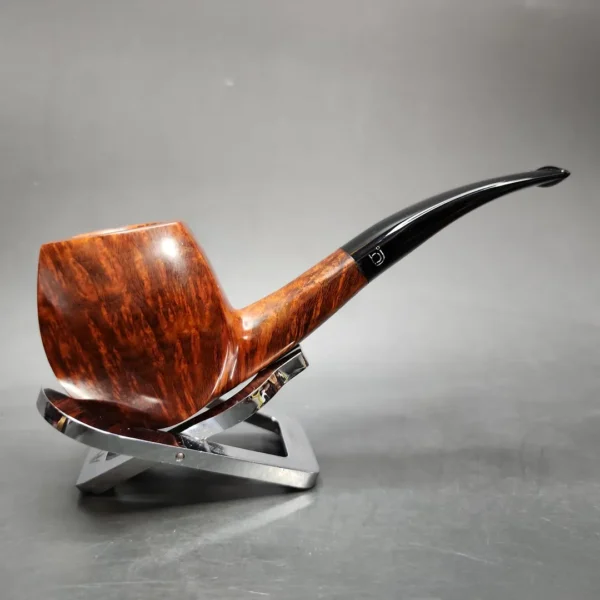 Bjarne Handmade Smooth Panel Brandy Estate Briar Pipe, Danish Estates - Image 3
