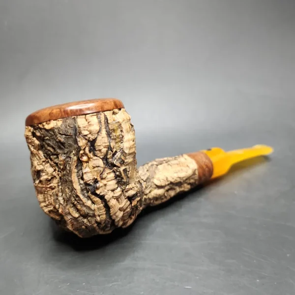 1998 Tom Spanu Sughero Cork Wrapped Billiard Estate Briar Pipe, Italian Estates - Image 3