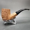 Castello Natural Vergin G Bent Billiard Estate Briar Pipe, Italian Estates - Image 3