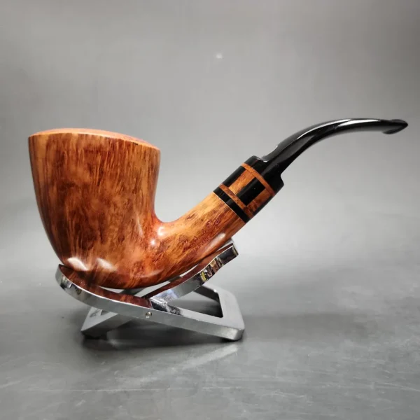 Mastro de Paja Smooth Bent Dublin Estate Briar Pipe, Italian Estates - Image 3