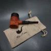 Pipe Tristan Granite Rusticated Poker Handmade Briar Pipe, New - Image 3