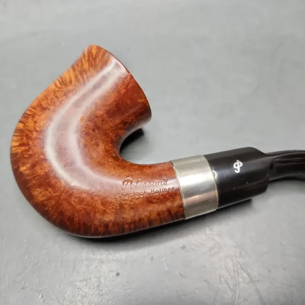 1987 Peterson Sherlock Holmes Original Smooth Calabash Estate Briar Pipe, 9mm Irish Estates - Image 3