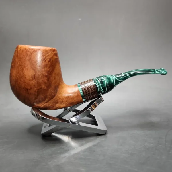 PapaBearPipes Smooth Danish Egg Estate Briar Pipe, American Estates - Image 3
