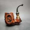 Moonlight "Steampunk" Oom Paul Sitter Handmade Briar Pipe, New - Image 3