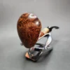 Wandi Riyadi Smooth Elephant's Foot w/ Horn Estate Briar Pipe, Unsmoked - Image 4