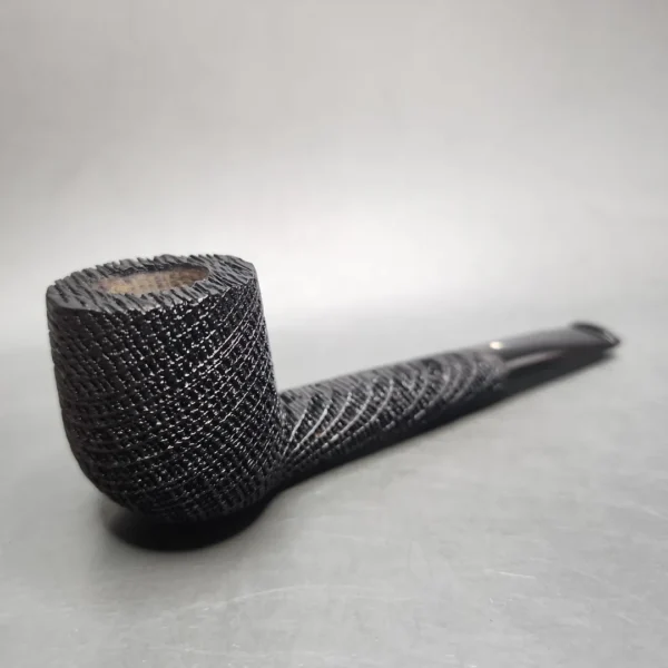 Luciano Sandblasted Morta Canadian Estate Pipe, Unsmoked - Image 4