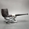 Pre-1970 Savinelli Punto Oro 1028 Sandblasted Billiard Estate Briar Pipe, Italian Estates - Image 4
