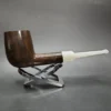 S&R Wood Craft Smooth Saddle Billiard Estate Briar Pipe, Unsmoked - Image 4
