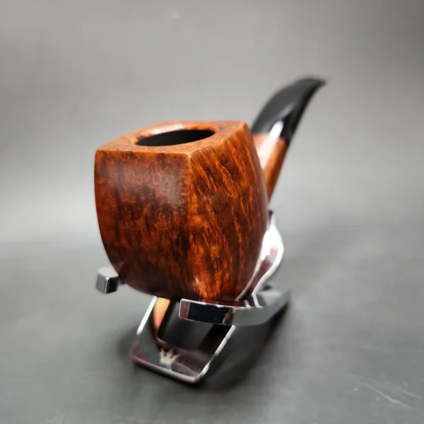 Bjarne Handmade Smooth Panel Brandy Estate Briar Pipe, Danish Estates - Image 4