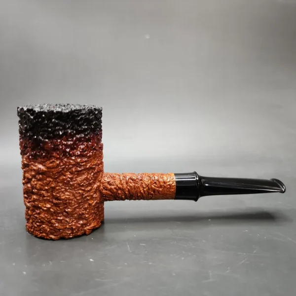 Pipe Tristan Granite Rusticated Poker Handmade Briar Pipe, New - Image 4