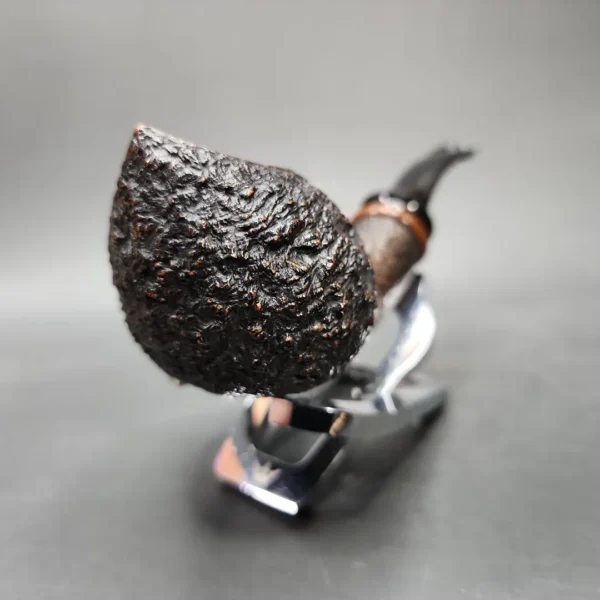 Thomas James 2013 Rusticated Ace of Spades Estate Briar Pipe, American Estates - Image 4