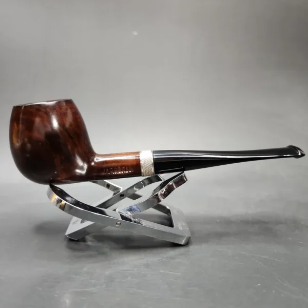 Jacobean Original by Les Wood Smooth Apple Estate Briar Pipe, Unsmoked - Image 4