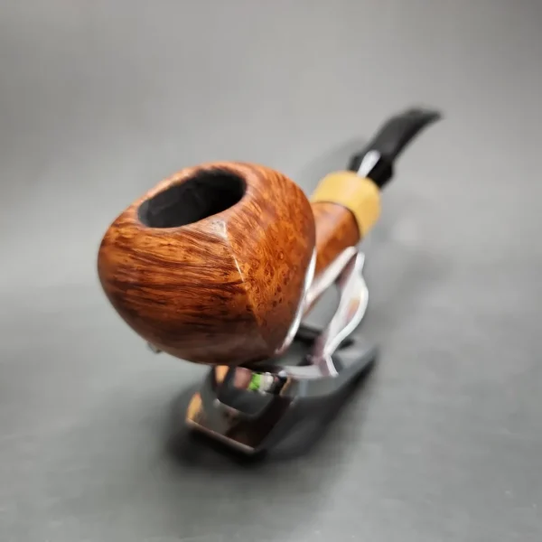 WO Larsen Pearl Smooth Panel Pear Estate Briar Pipe, Danish Estates - Image 4