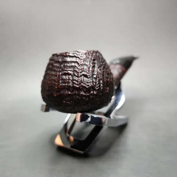 Sasieni 4 Dot Ruff Root Dark Sandblasted Diplomat Estate Briar Pipe, English Estates - Image 4