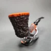 Nording Aalborg Partially Rusticated Freehand Estate Briar Pipe, Danish Estates - Image 4