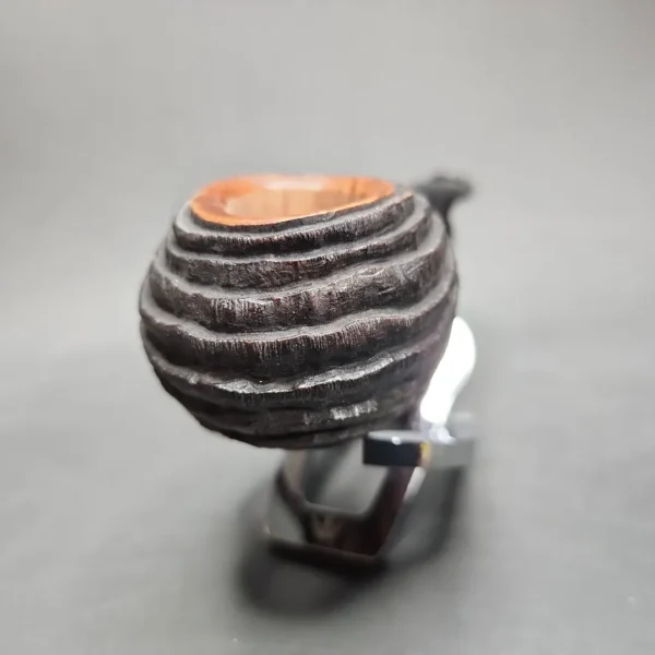 Moonlight "Pine Cone" Author Handmade Briar Pipe, New - Image 4