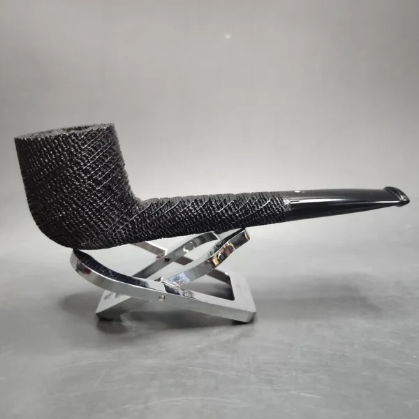 Luciano Sandblasted Morta Canadian Estate Pipe, Unsmoked - Image 5