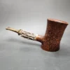 La Biota Sandblasted Poker w/ Antler Handmade Briar Pipe, New - Image 5
