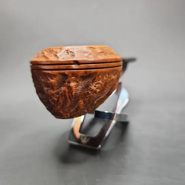 Moore Mark by Custom-Bilt Rusticated Bullmoose Estate Briar Pipe, American Estates - Image 5