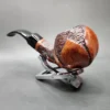 Design Berlin Handmade Bent Apple Estate Briar Pipe, German Estates - Image 5