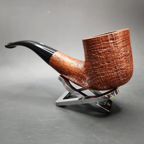 Castello Old Antiquari GG 65 Large Sandblasted Billiard Estate Briar Pipe, Italian Estates - Image 5