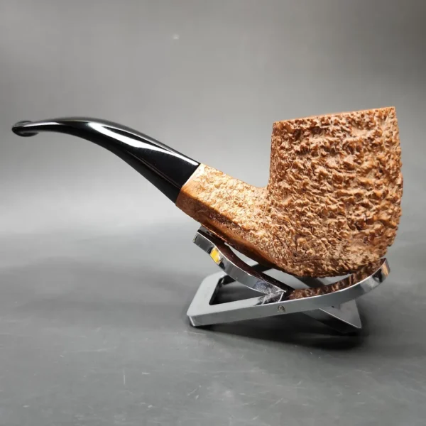 Castello Natural Vergin G Bent Billiard Estate Briar Pipe, Italian Estates - Image 5