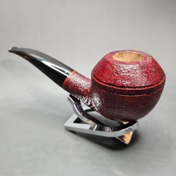 Chris Morgan Sandblasted Bullmoose Rhodesian Handmade Briar Pipe, New - Image 5