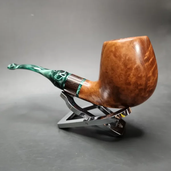 PapaBearPipes Smooth Danish Egg Estate Briar Pipe, American Estates - Image 5