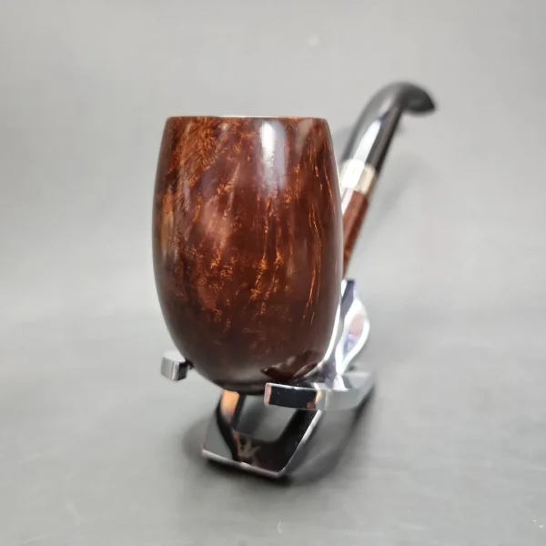 Pipe Tristan LC Smooth Swan Neck Billiard Handmade Briar Pipe, New - Image 5