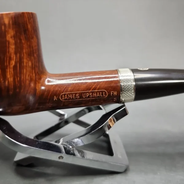 James Upshall Smooth Dublin w/ Les Wood Silver Estate Briar Pipe, Unsmoked - Image 4