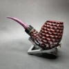 Andrey Kharitonov Bent Brandy Handmade Estate Briar Pipe, Other Estates - Image 5