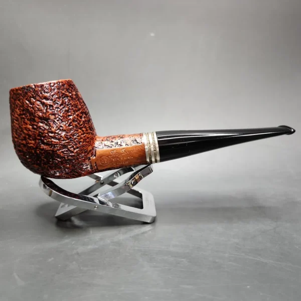 Ser Jacopo Divina Proportione Maxima Sandblasted Billiard Estate Briar Pipe, Italian Estates - Image 5