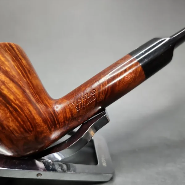 James Upshall Tilshead Large Smooth Dublin Estate Briar Pipe, Unsmoked - Image 5