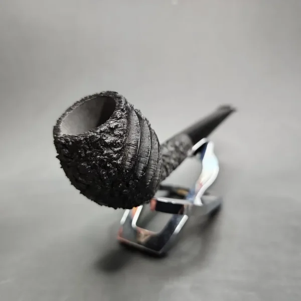 Pipe Tristan Ammonite Rusticated Cutty Handmade Briar Pipe, New - Image 5
