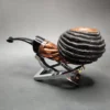 Moonlight "Pine Cone" Author Handmade Briar Pipe, New - Image 5