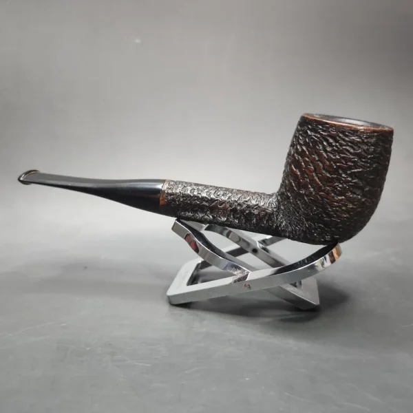 Old England by Sasieni 55 Rusticated Billiard Estate Briar Pipe, English Estates - Image 6