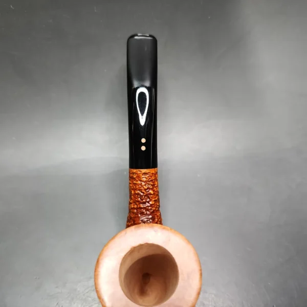 Radice Rind Rusticated Cherrywood Estate Briar Pipe, Unsmoked - Image 6