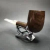 S&R Wood Craft Smooth Saddle Billiard Estate Briar Pipe, Unsmoked - Image 6
