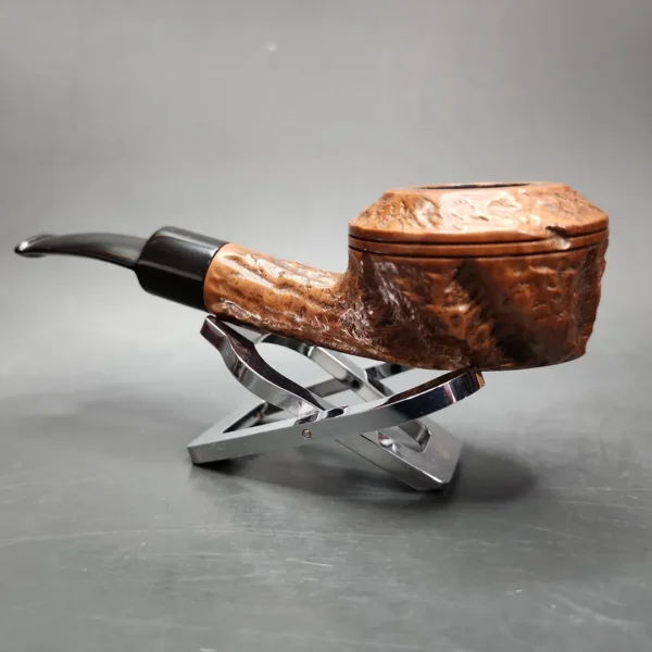 Moore Mark by Custom-Bilt Rusticated Bullmoose Estate Briar Pipe, American Estates - Image 6