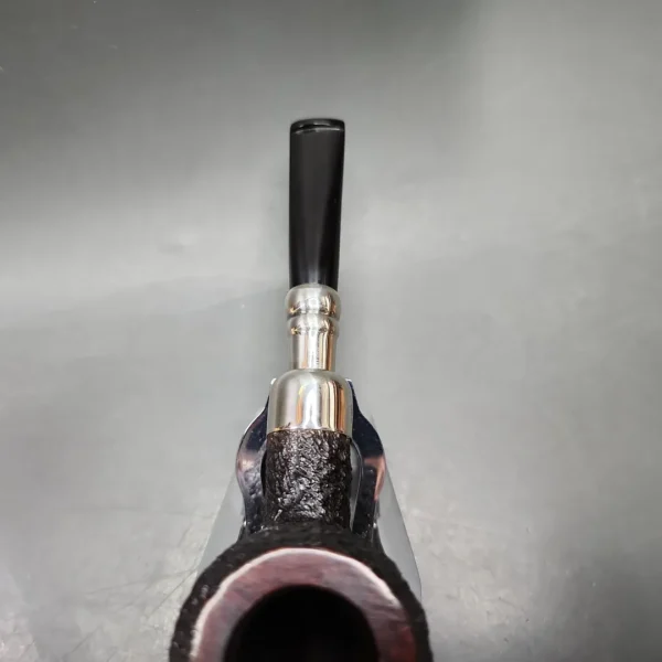Ferndown Bark 2 Star Silver Spigot Apple Estate Briar Pipe, Unsmoked - Image 6