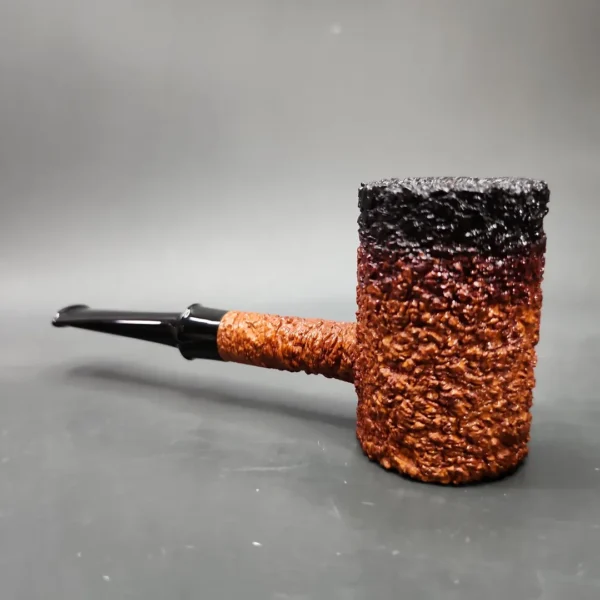 Pipe Tristan Granite Rusticated Poker Handmade Briar Pipe, New - Image 6