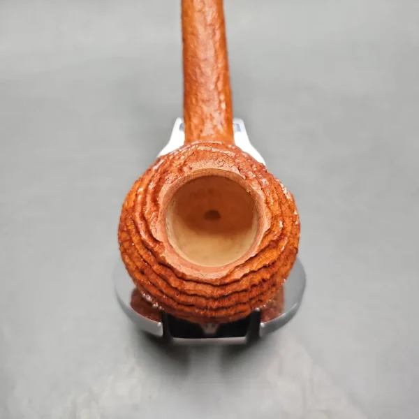 Chris Morgan Sandblasted Arbutus Long Shank Apple Handmade Briar Pipe, New - Image 6