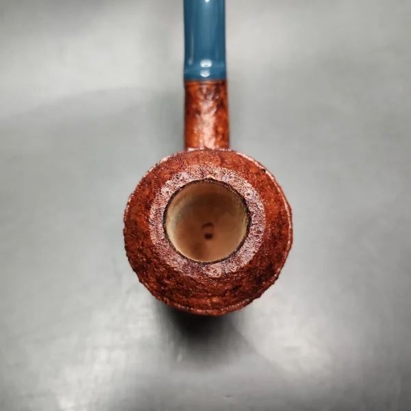 Chris Morgan Signature Sandblasted Cherrywood Sitter Handmade Briar Pipe, New - Image 6