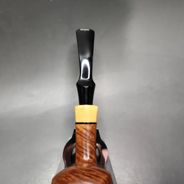 WO Larsen Pearl Smooth Panel Pear Estate Briar Pipe, Danish Estates - Image 6