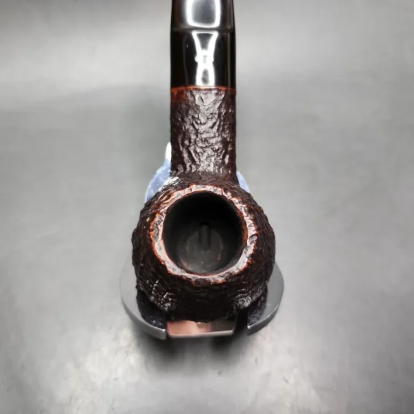 Sasieni 4 Dot Ruff Root Dark Sandblasted Diplomat Estate Briar Pipe, English Estates - Image 6