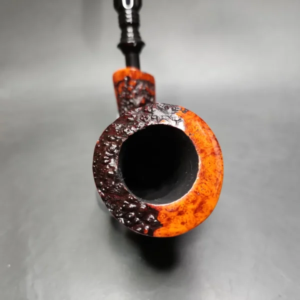 Nording Aalborg Partially Rusticated Freehand Estate Briar Pipe, Danish Estates - Image 6