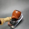 Garrett Woo Smooth Bamboo Apple Briar Pipe, American Estates - Image 6