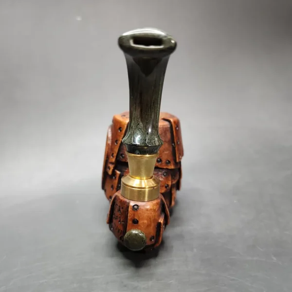 Moonlight "Steampunk" Oom Paul Sitter Handmade Briar Pipe, New - Image 6
