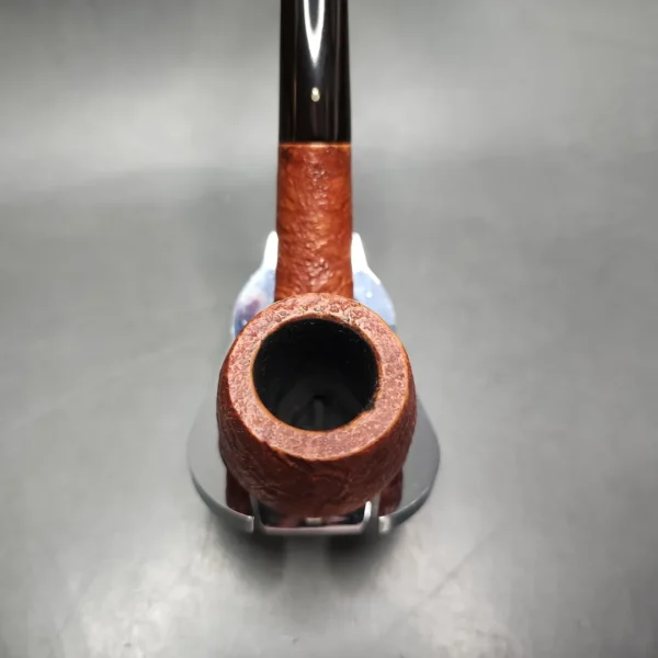 Savinelli Punto Oro 602 Sandblasted Bent Billiard Estate Briar Pipe, Italian Estates - Image 6